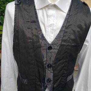 Black Vintage Vest